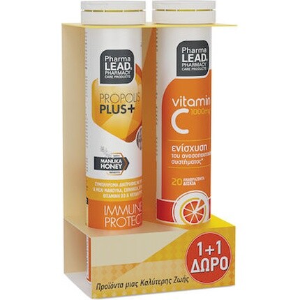 Прополис Плюс с медом Манука - 20 шипучих таблеток, витамин С 1000 мг Pharmalead
Прополис Плюс с медом Манука - 20 шипучих таблеток, витамин С 1000 мг Pharmalead