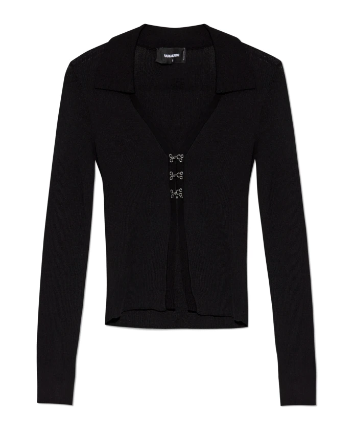 Кардиган в рубчик Dsquared2, черный
Кардиган в рубчик Dsquared2, черный