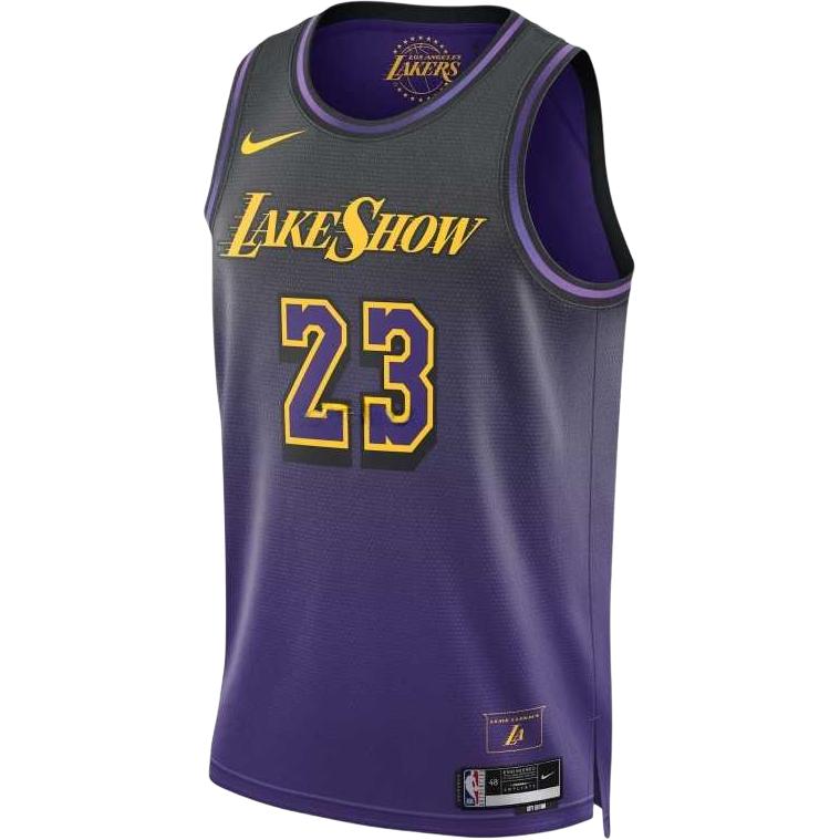 Мужская баскетбольная майка LeBron James Los Angeles Lakers 2024/25 City Edition Dri FIT NBA Swingman Nike, фиолетовый
Мужская баскетбольная майка LeBron James Los Angeles Lakers 2024/25 City Edition Dri FIT NBA Swingman Nike, фиолетовый