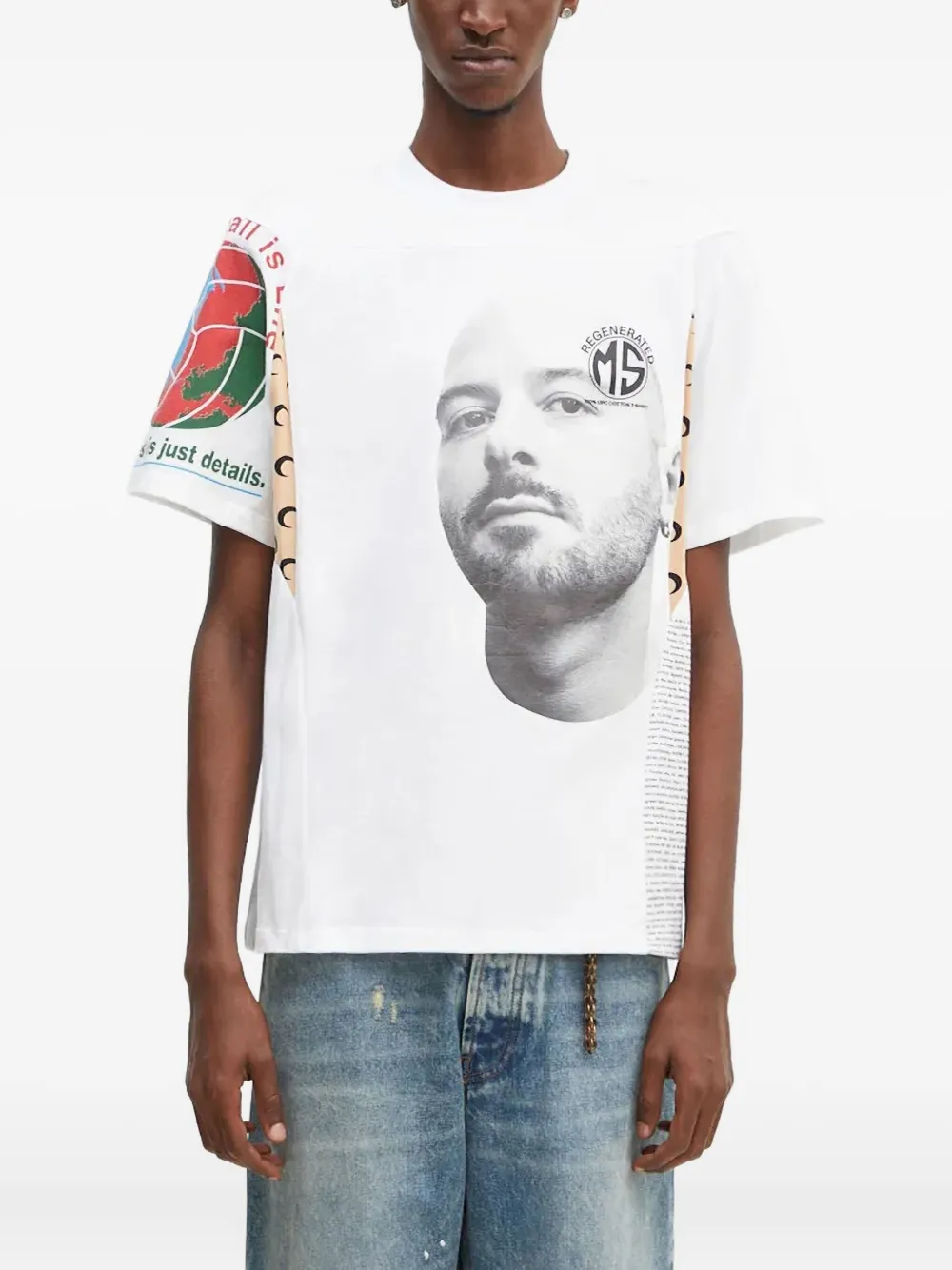 Футболка с портретным принтом Marine Serre, белый
Футболка с портретным принтом Marine Serre, белый