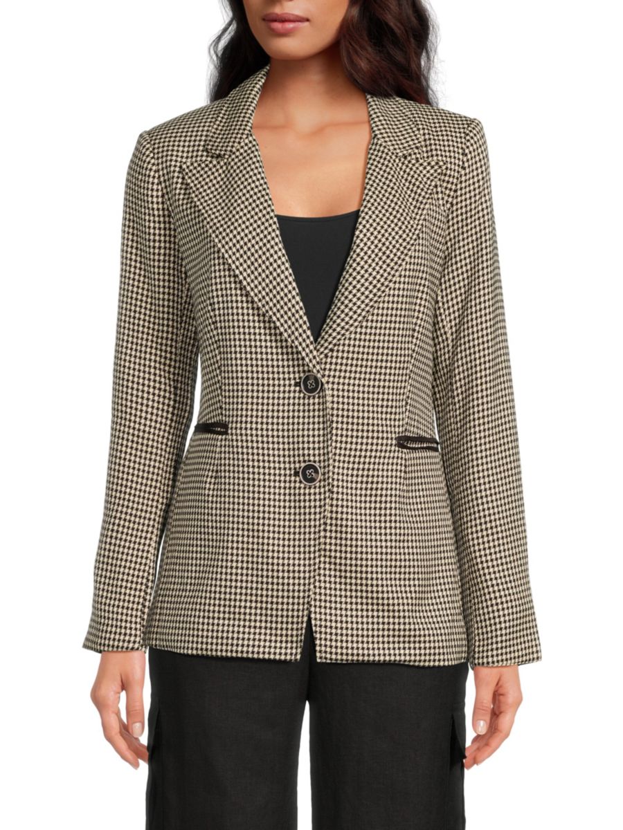 Блейзер в ёлочку T Tahari, цвет Black Natural 
Блейзер в ёлочку T Tahari, цвет Black Natural