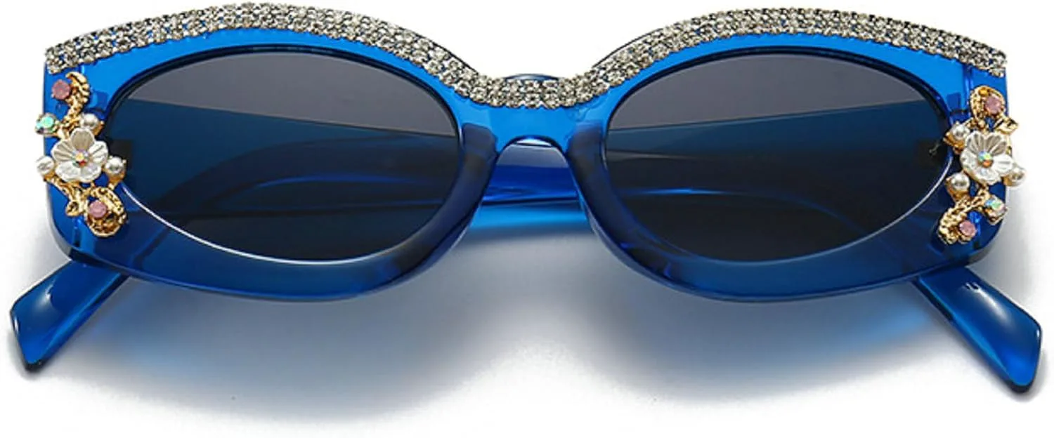 Роскошные солнцезащитные очки с бриллиантами для женщин, модные овальные солнцезащитные очки со стразами, блестящие, сексуальные, черные mincl, 2pcs-white Black&blue
Роскошные солнцезащитные очки с бриллиантами для женщин, модные овальные солнцезащитные очки со стразами, блестящие, сексуальные, черные mincl, 2pcs-white Black&blue