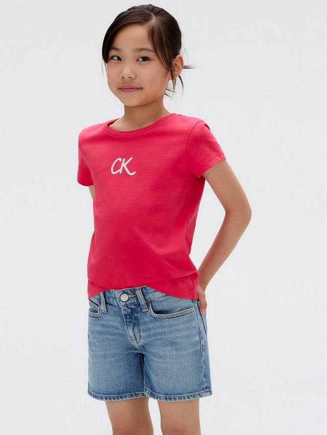 Детская футболка с блестящим принтом из хлопка Calvin Klein, Teaberry
Детская футболка с блестящим принтом из хлопка Calvin Klein, Teaberry