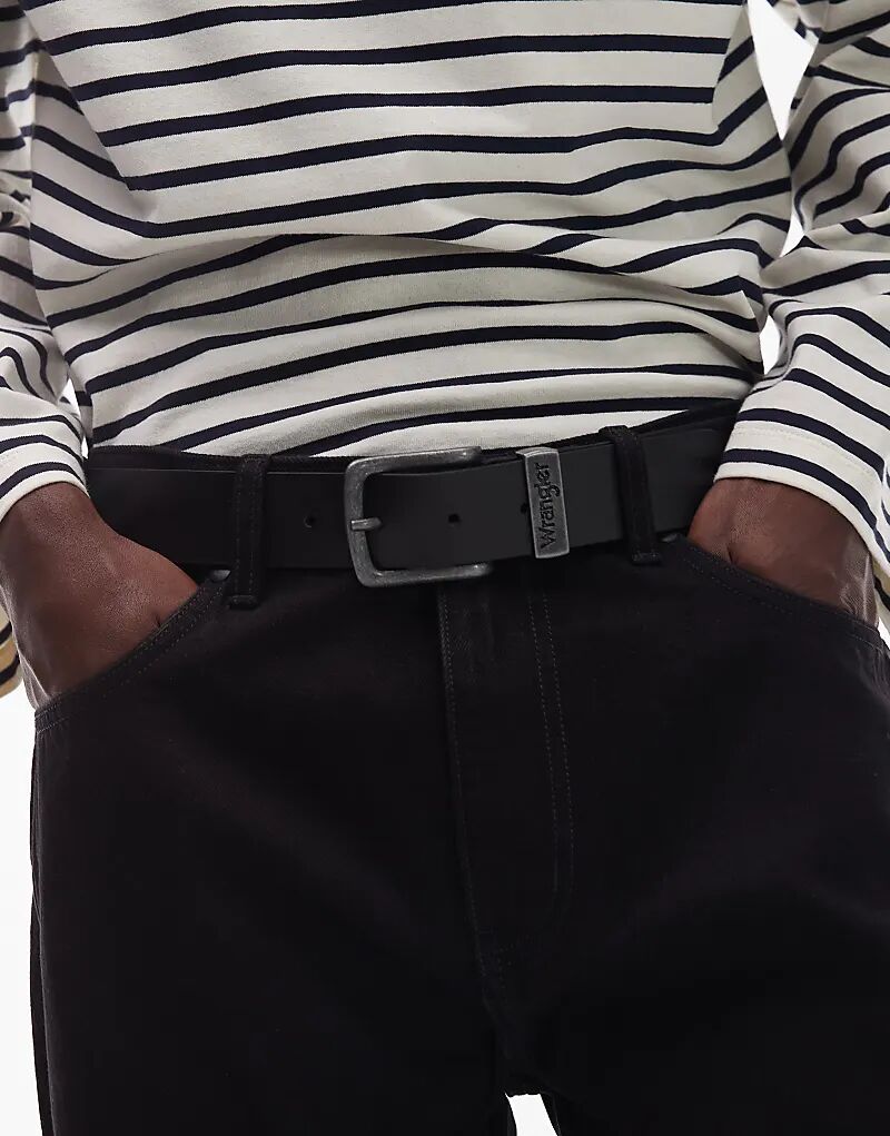 Ремень Wrangler из кожи с пряжкой черного цвета
Ремень Wrangler из кожи с пряжкой черного цвета