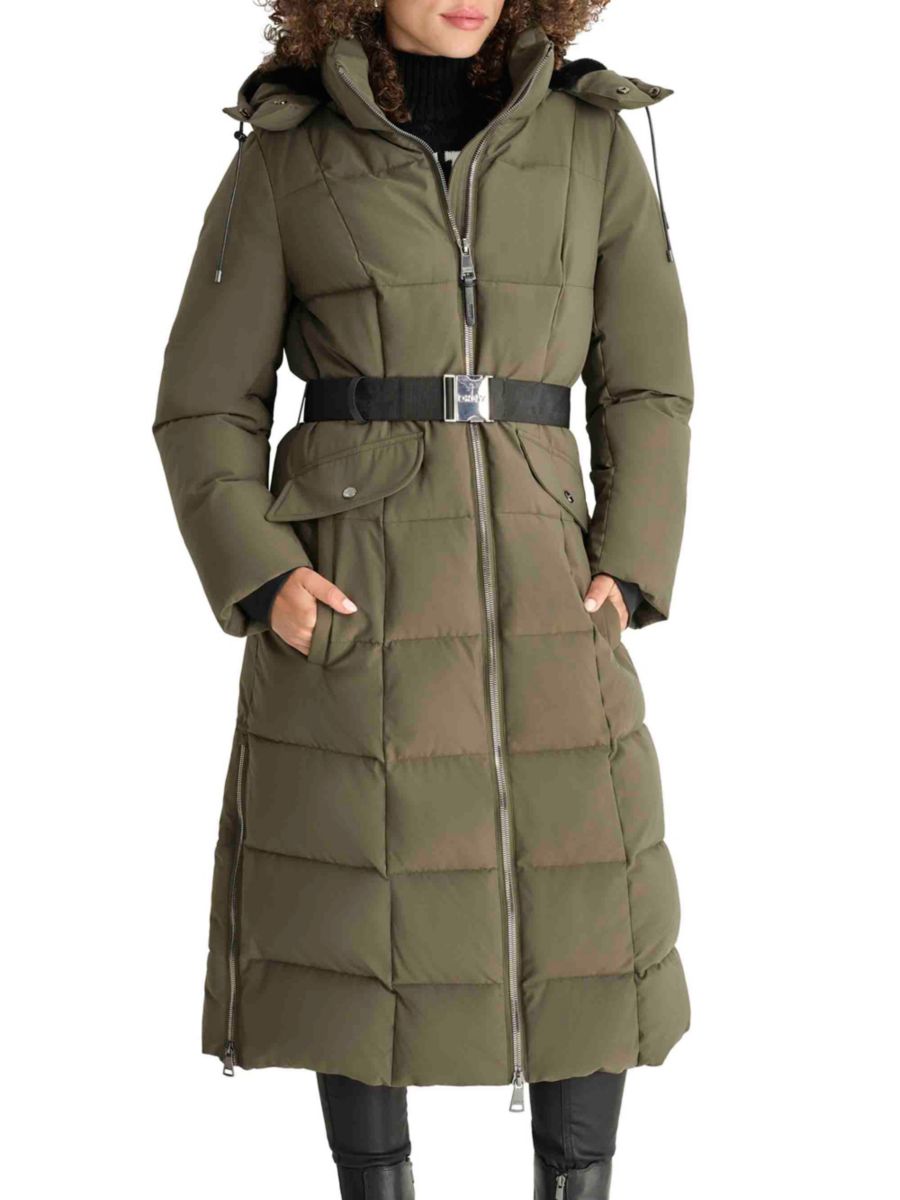 Пуховик с поясом DKNY, цвет Loden
Пуховик с поясом DKNY, цвет Loden