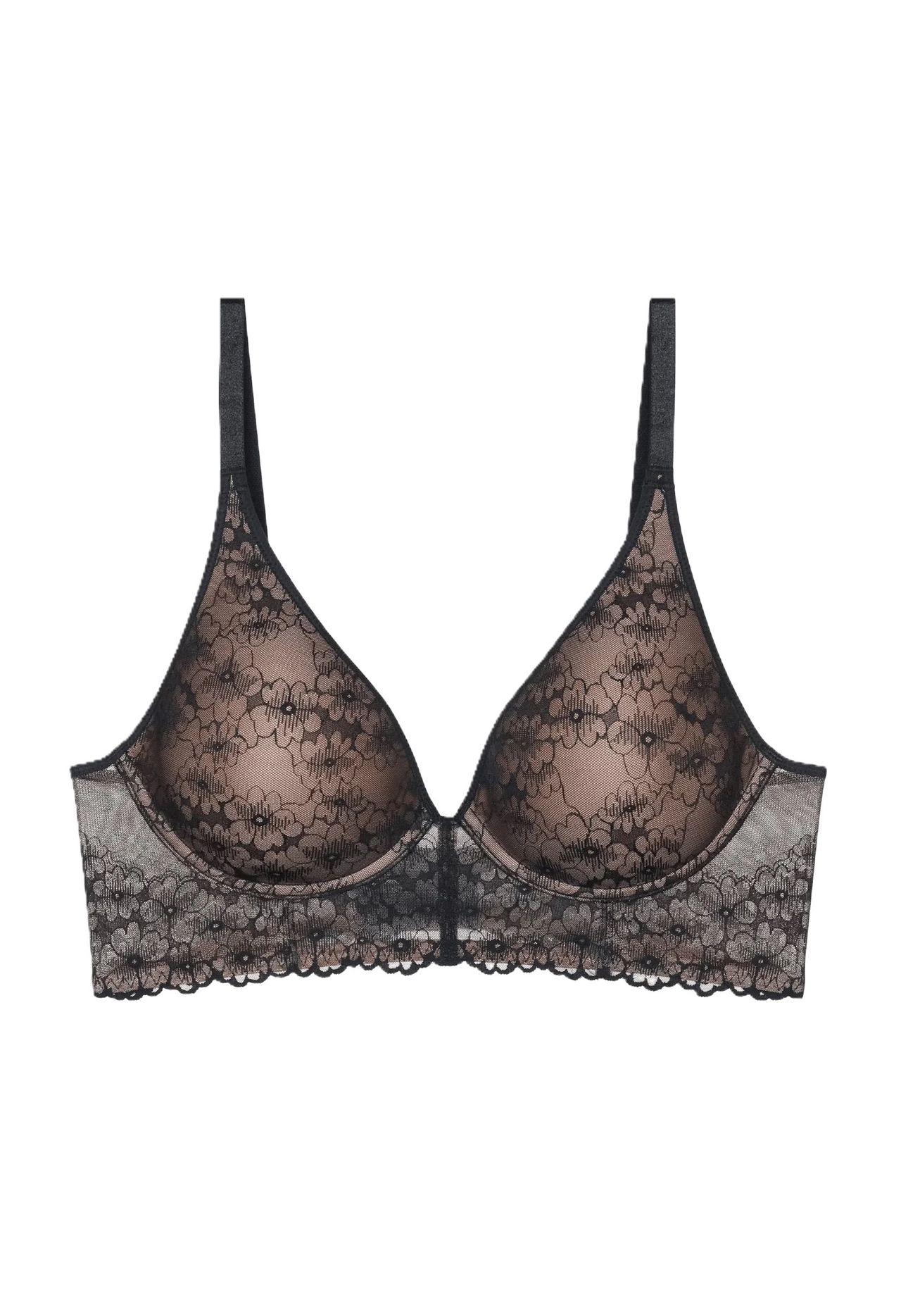 Женский кружевной бюстгальтер на косточках Bright Spotlight с цветочным принтом Triumph, черный
Женский кружевной бюстгальтер на косточках Bright Spotlight с цветочным принтом Triumph, черный