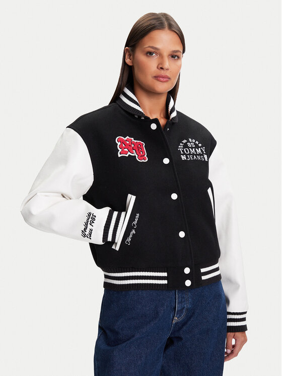Куртка-бомбер regular fit Varsity DW0DW21628 Tommy Jeans, черный
Куртка-бомбер regular fit Varsity DW0DW21628 Tommy Jeans, черный
