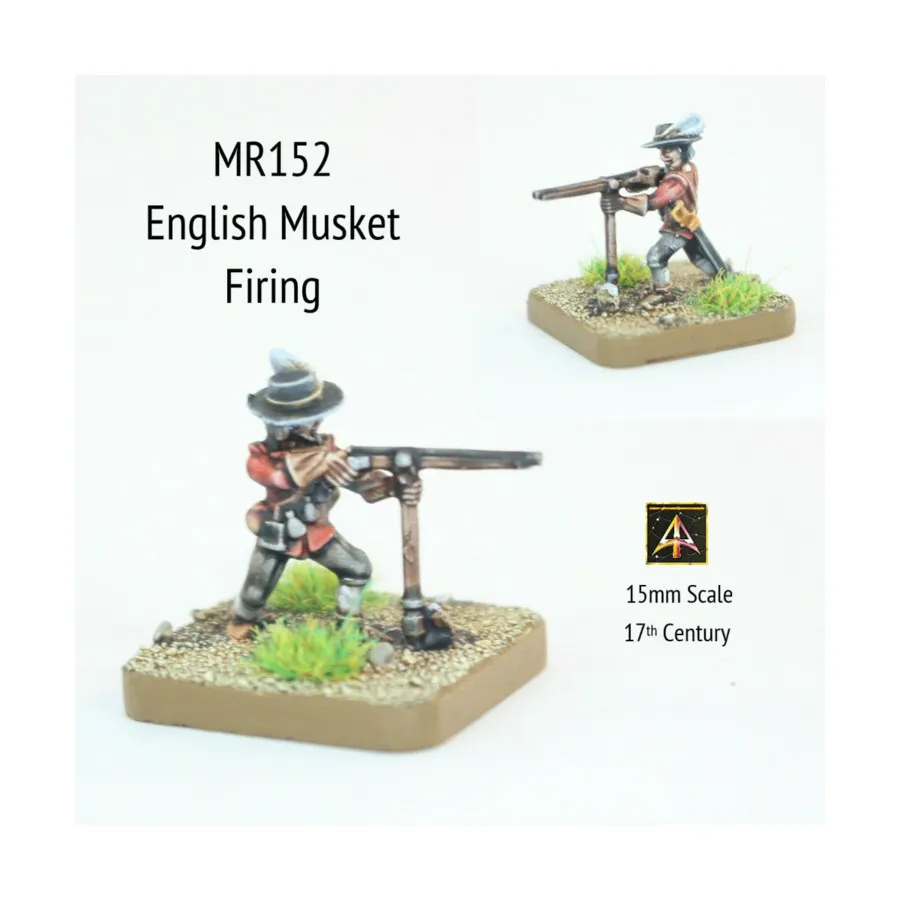 Стрельба из английского мушкета в широкой шляпе, Altuos Historical Miniatures - The 17th Century (15mm)
Стрельба из английского мушкета в широкой шляпе, Altuos Historical Miniatures - The 17th Century (15mm)