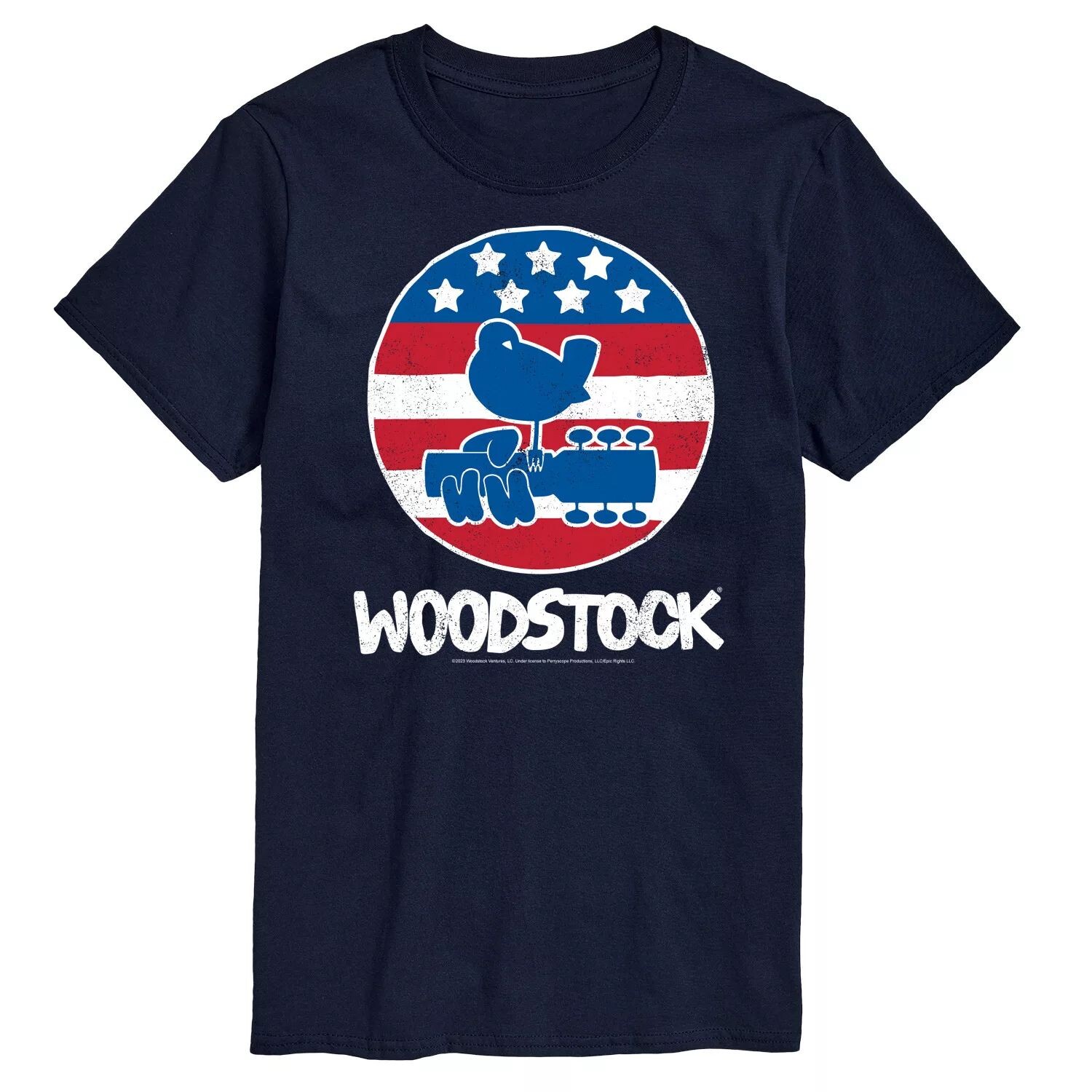 Футболка с рисунком Big & Tall Woodstock Americana, Blue License, синий
Футболка с рисунком Big & Tall Woodstock Americana, Blue License, синий