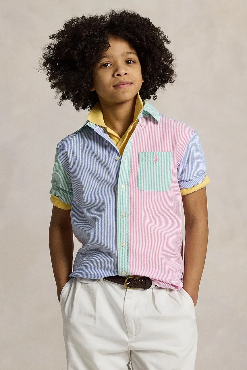 Детская хлопковая рубашка Polo Ralph Lauren, синий
Детская хлопковая рубашка Polo Ralph Lauren, синий