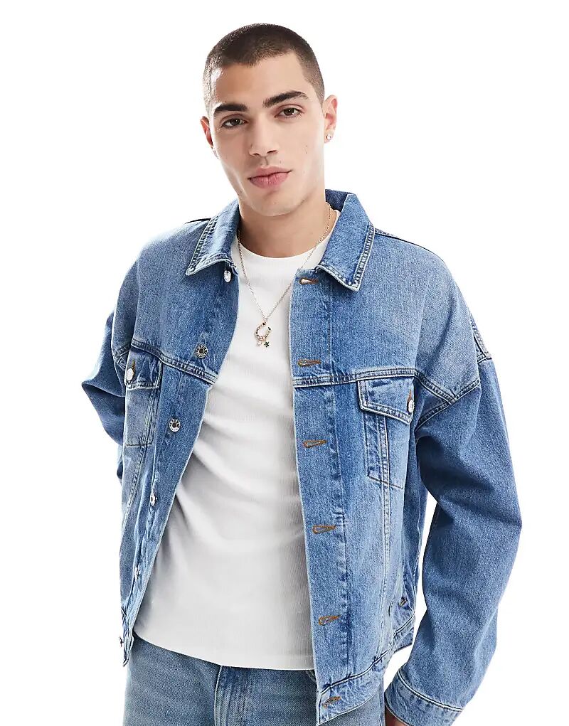 Куртка дальнобойщика свободного кроя в сине-голубом цвете ASOS DESIGN, Синий, Куртка дальнобойщика свободного кроя в сине-голубом цвете ASOS DESIGN
Куртка дальнобойщика свободного кроя в сине-голубом цвете ASOS DESIGN, Синий, Куртка дальнобойщика свободного кроя в сине-голубом цвете ASOS DESIGN