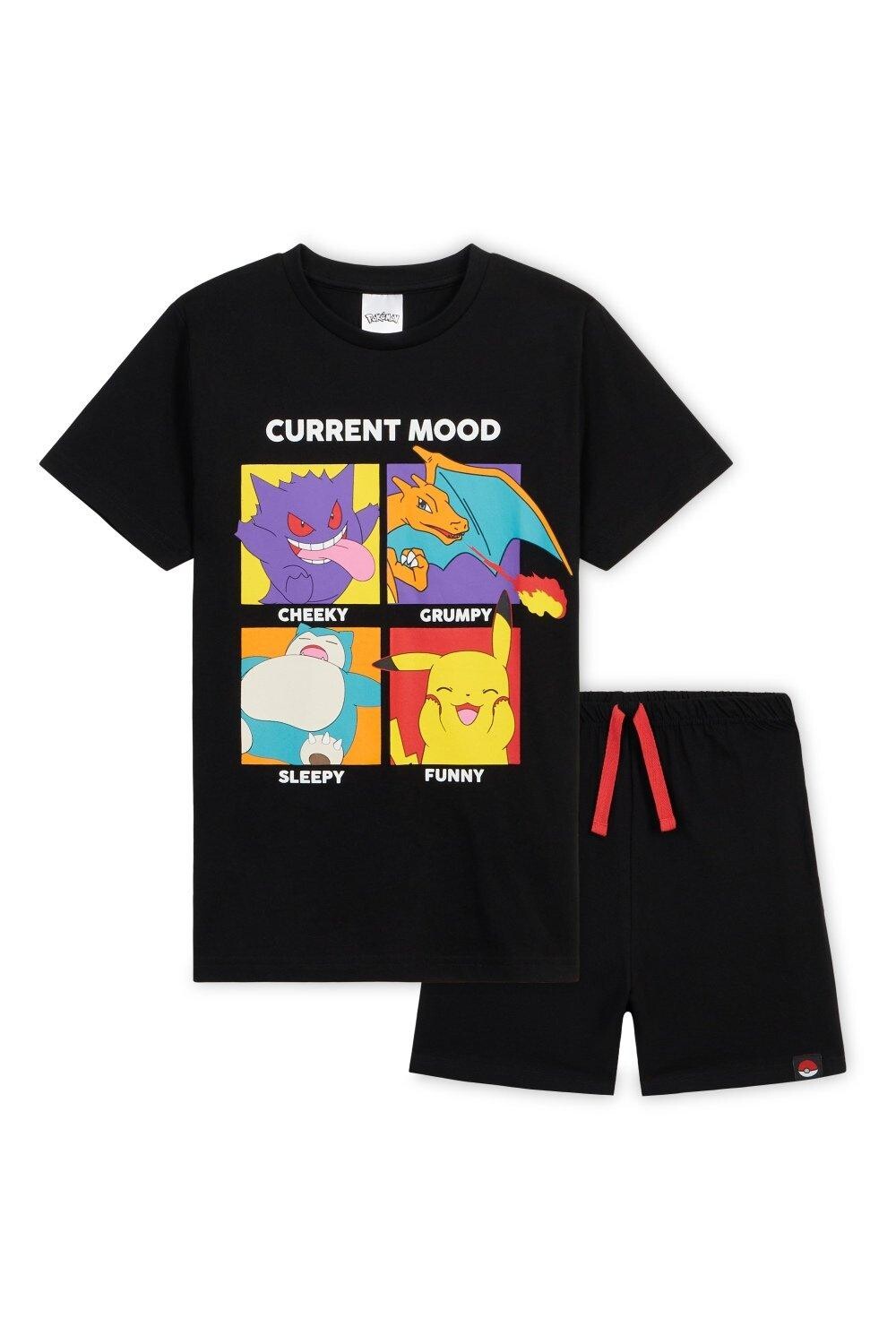 Пижамный комплект с короткими рукавами Pokemon, черный
Пижамный комплект с короткими рукавами Pokemon, черный