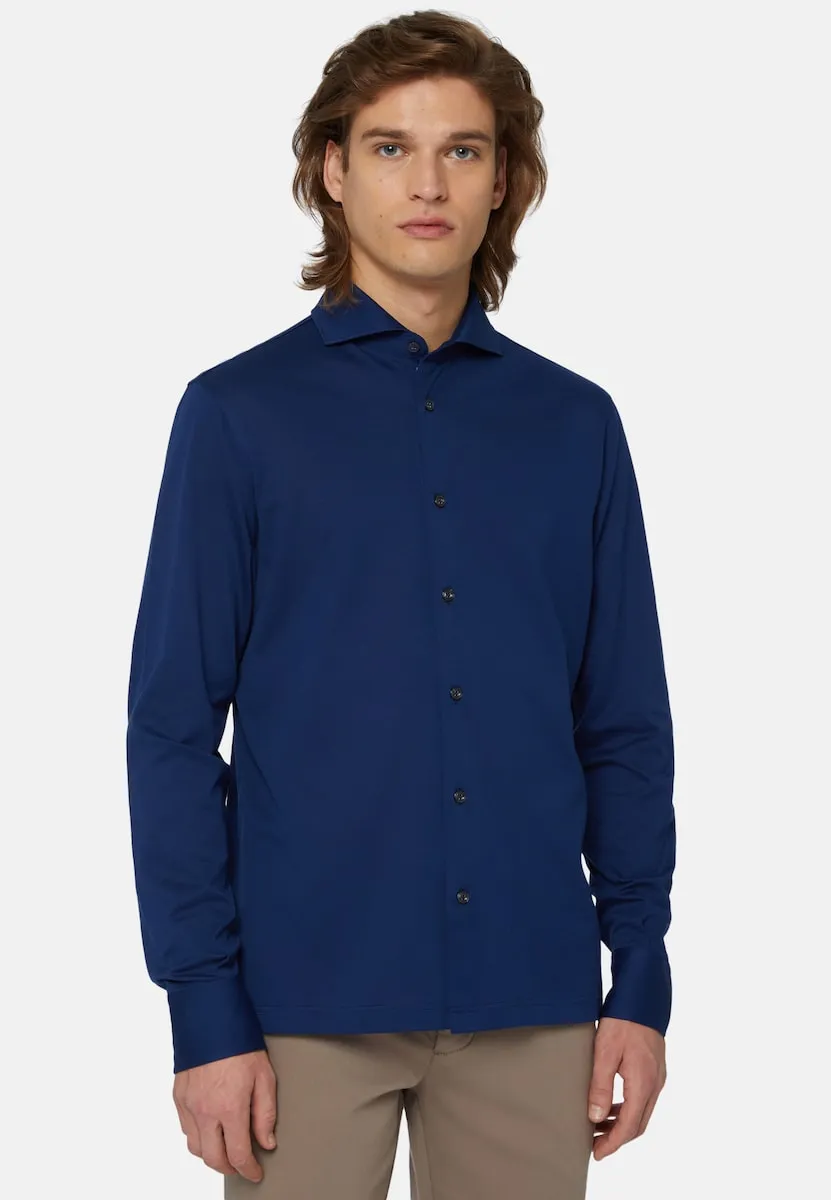 Мужская поло из пике шотландской нити приталенного кроя Boggi Milano, синий
Мужская поло из пике шотландской нити приталенного кроя Boggi Milano, синий