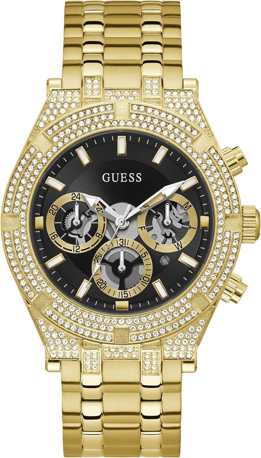 GUESS мужские спортивные многофункциональные часы 44 мм, Gold Tone/Gold Tone/Bling/Black, Позолоченный, GUESS мужские спортивные многофункциональные часы 44 мм, Gold Tone/Gold Tone/Bling/Black
GUESS мужские спортивные многофункциональные часы 44 мм, Gold Tone/Gold Tone/Bling/Black, Позолоченный, GUESS мужские спортивные многофункциональные часы 44 мм, Gold Tone/Gold Tone/Bling/Black