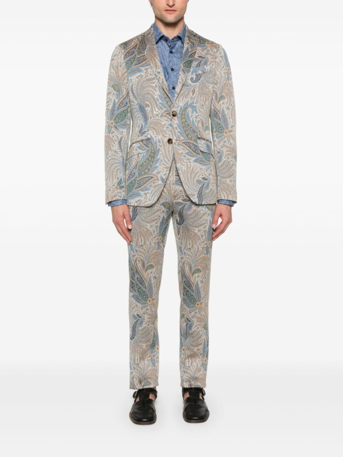 Зауженные брюки с принтом пейсли ETRO, синий
Зауженные брюки с принтом пейсли ETRO, синий