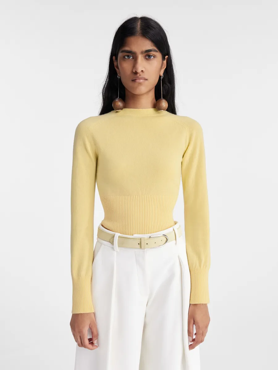 Джемпер в рубчик Ла Солья Jacquemus, светло-желтый
Джемпер в рубчик Ла Солья Jacquemus, светло-желтый