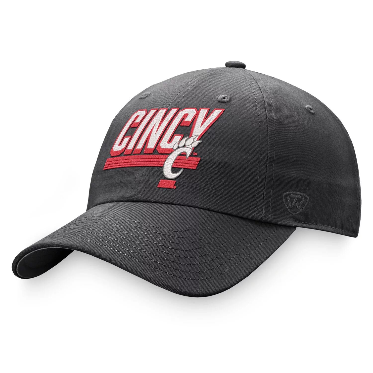 Мужская темно-серая регулируемая шляпа Top of the World Cincinnati Bearcats Slice
Мужская темно-серая регулируемая шляпа Top of the World Cincinnati Bearcats Slice
