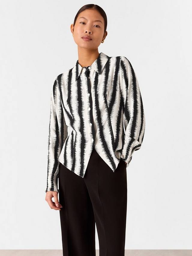 Миниатюрная приталенная рубашка в тонкую полоску Whistles, слоновая кость/разноцветный
Миниатюрная приталенная рубашка в тонкую полоску Whistles, слоновая кость/разноцветный