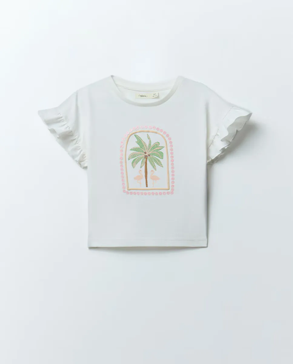 Футболка с пальмой Sfera, белый
Футболка с пальмой Sfera, белый