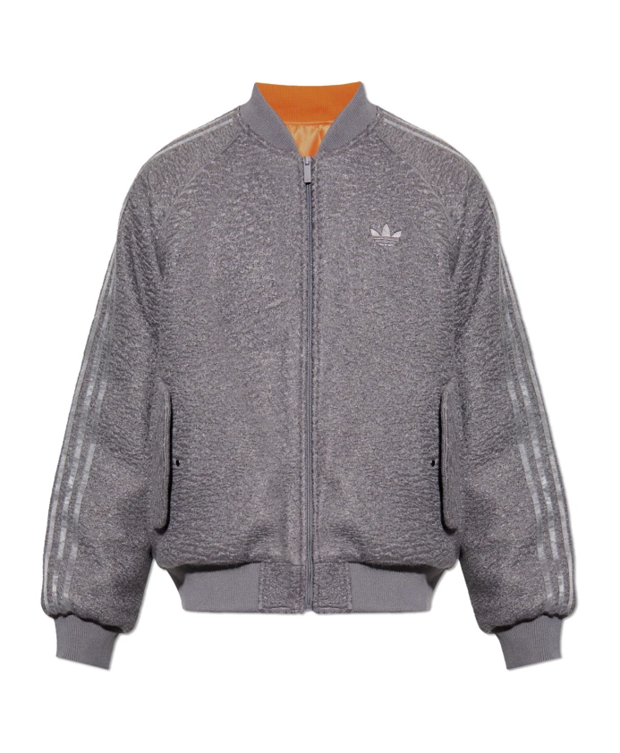 Двусторонняя куртка-бомбер Superstar Adidas Originals, серый
Двусторонняя куртка-бомбер Superstar Adidas Originals, серый