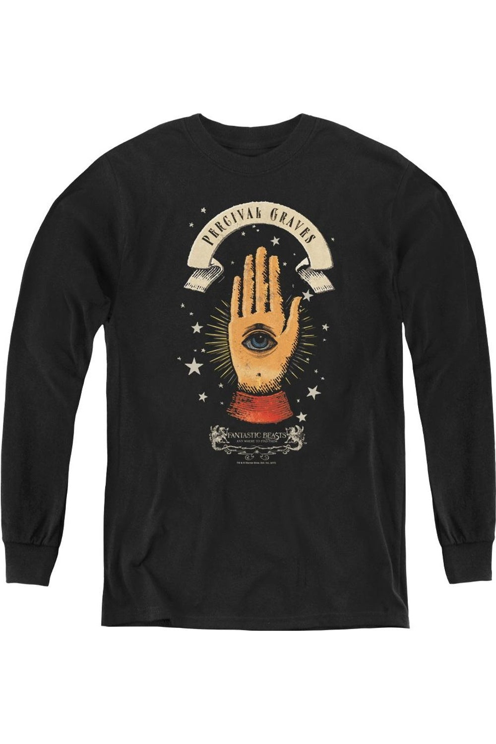 Фантастические твари: Персиваль Грейвс, молодежная футболка с длинным рукавом Gildan, черный
Фантастические твари: Персиваль Грейвс, молодежная футболка с длинным рукавом Gildan, черный