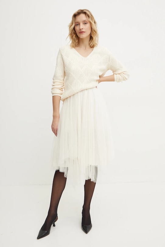 Платье и свитер Answear.Lab, бежевый 
Платье и свитер Answear.Lab, бежевый