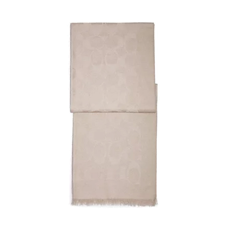 COACH Кашемировый шелковый вязаный шарф OATMEAL, OATMEAL 
COACH Кашемировый шелковый вязаный шарф OATMEAL, OATMEAL