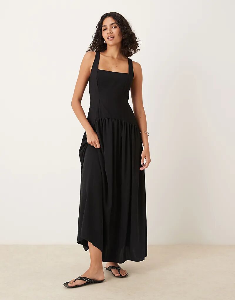 Платье миди с квадратным вырезом и заниженной талией ASOS DESIGN черного цвета
Платье миди с квадратным вырезом и заниженной талией ASOS DESIGN черного цвета