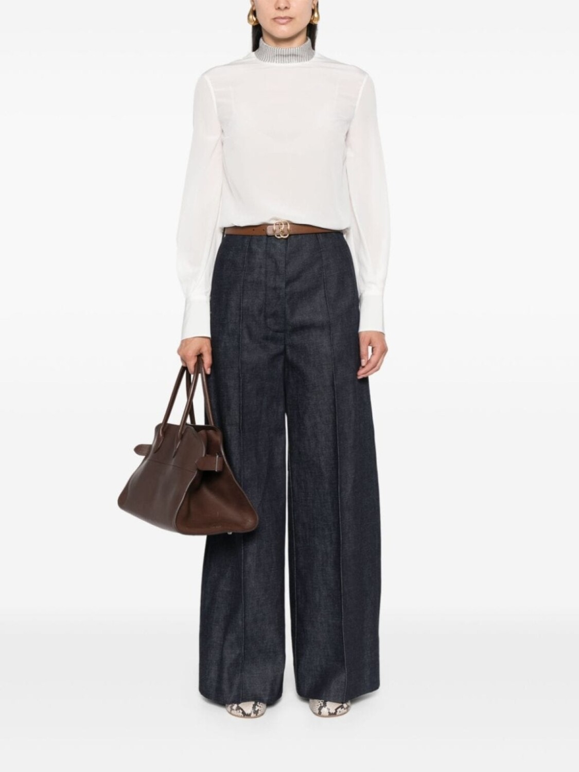 Brunello Cucinelli блузка с отделкой Монили, белый
Brunello Cucinelli блузка с отделкой Монили, белый