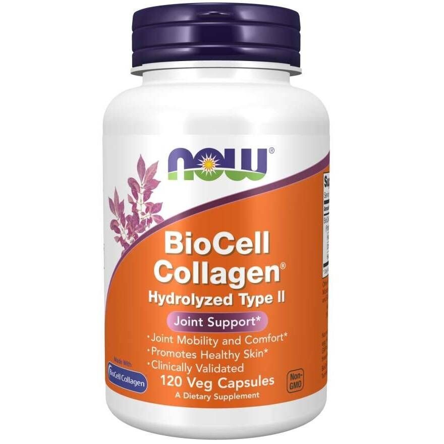 Now Foods Biocell Collagen Hydrolyzed Type II препарат поддерживающий состояние кожи и суставов, 120 шт.
Now Foods Biocell Collagen Hydrolyzed Type II препарат поддерживающий состояние кожи и суставов, 120 шт.