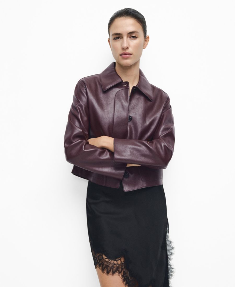 Женская куртка с карманами и имитацией ткани MANGO, Maroon
Женская куртка с карманами и имитацией ткани MANGO, Maroon