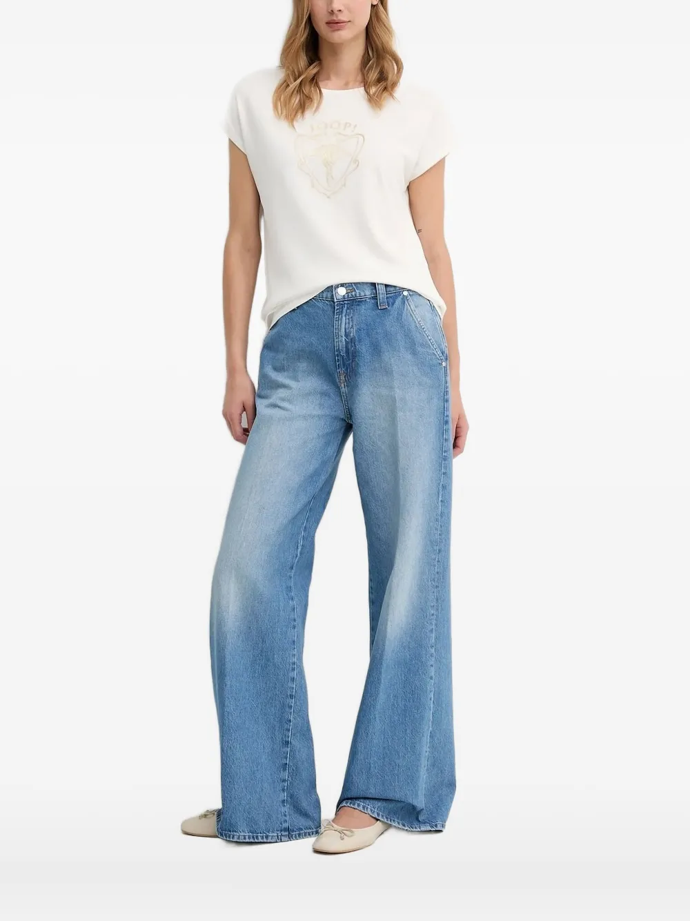 Топ с короткими рукавами и логотипом Joop!, белый
Топ с короткими рукавами и логотипом Joop!, белый