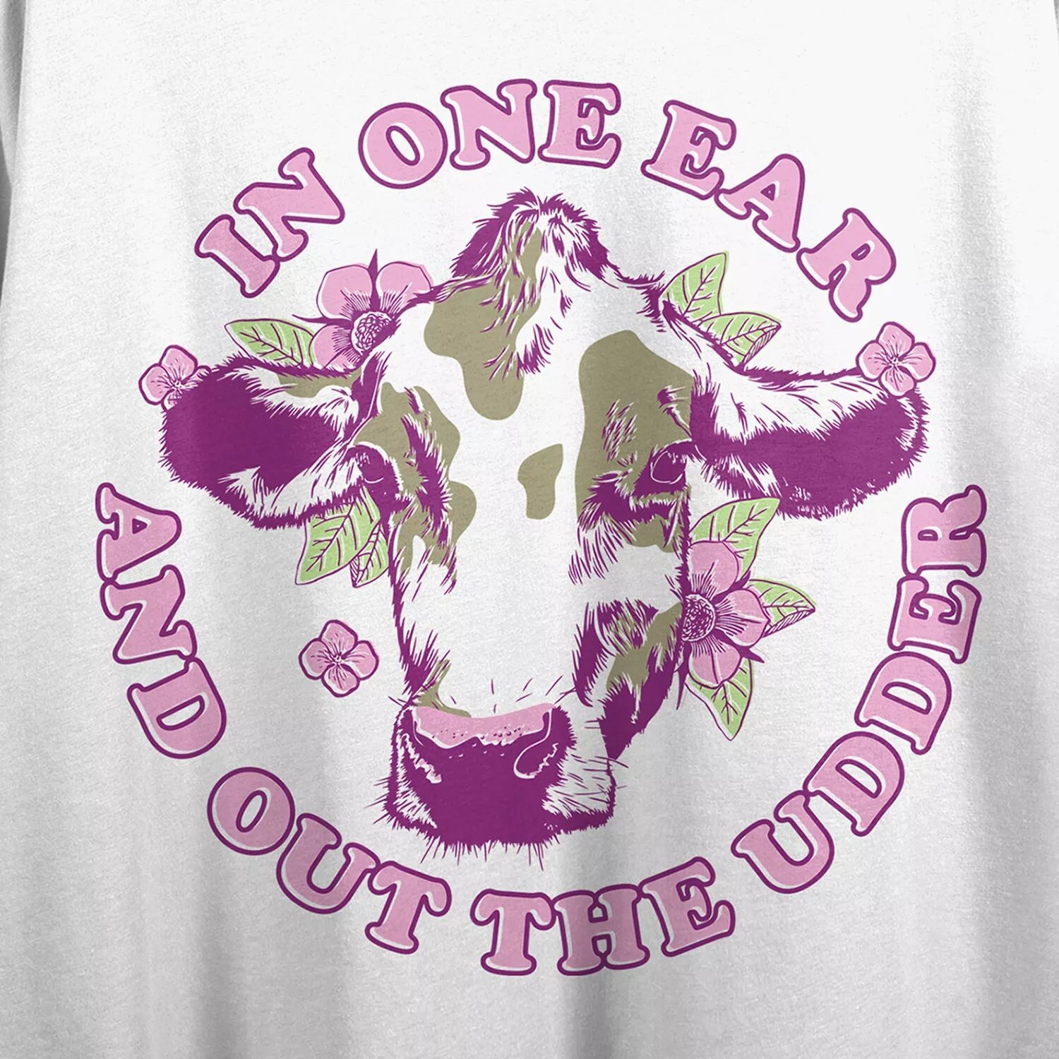 Футболка для юниоров с рисунком на одно ухо и снаружи вымени
Футболка для юниоров с рисунком на одно ухо и снаружи вымени