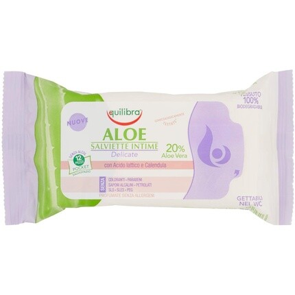 Салфетки для интимной гигиены с алоэ вера, Equilibra
Салфетки для интимной гигиены с алоэ вера, Equilibra