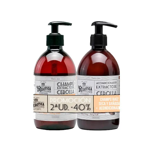 Сила и блеск Duplo Champú Ultrasuave Cebolla + Acondicionador Mi Rebotica, 1 UD 
Сила и блеск Duplo Champú Ultrasuave Cebolla + Acondicionador Mi Rebotica, 1 UD