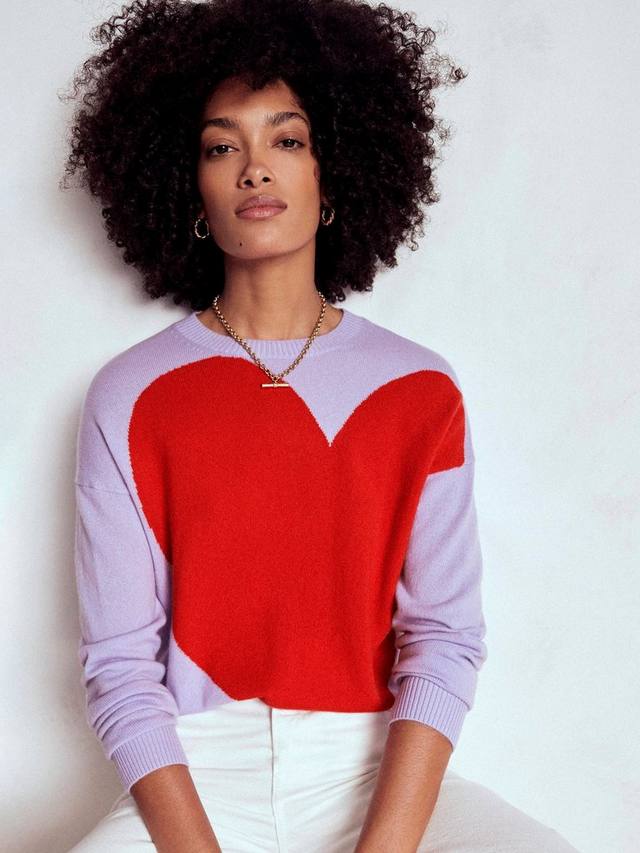 Свитер Lydia Heart из чистого кашемира Boden, Purple/Multi
Свитер Lydia Heart из чистого кашемира Boden, Purple/Multi