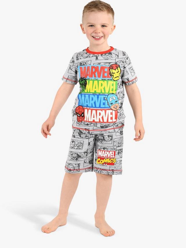 Детский пижамный комплект Marvel Comic Book Shorty Brand Threads, Grey/Multi
Детский пижамный комплект Marvel Comic Book Shorty Brand Threads, Grey/Multi