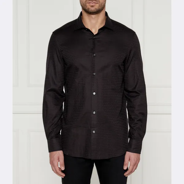 Рубашка стандартного кроя Emporio Armani, черный
Рубашка стандартного кроя Emporio Armani, черный