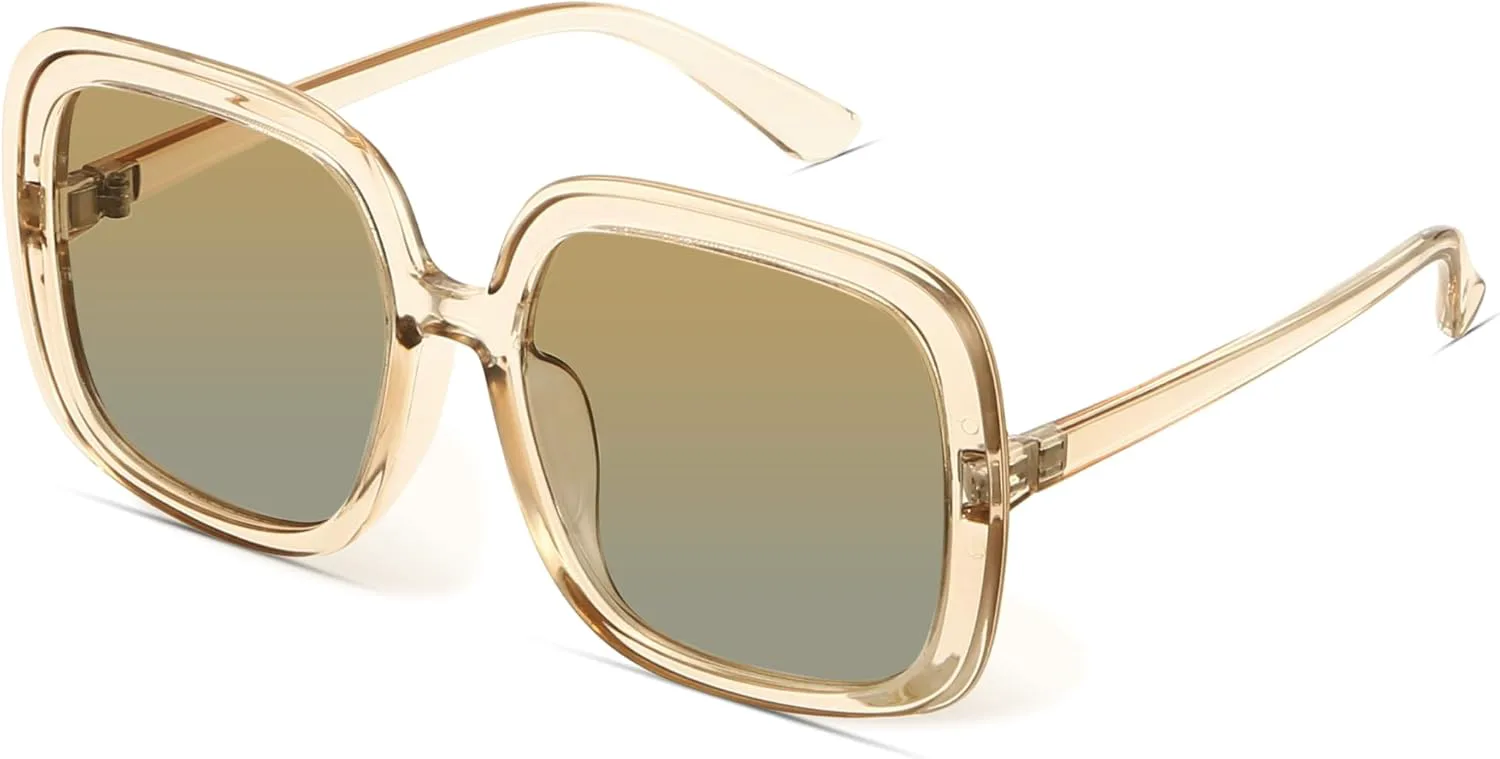 Большие поляризованные солнцезащитные очки miyya для женщин, модные ретро-солнцезащитные очки для женщин 2025 года, очки большого размера, Clear Brown/Pale Brown
Большие поляризованные солнцезащитные очки miyya для женщин, модные ретро-солнцезащитные очки для женщин 2025 года, очки большого размера, Clear Brown/Pale Brown