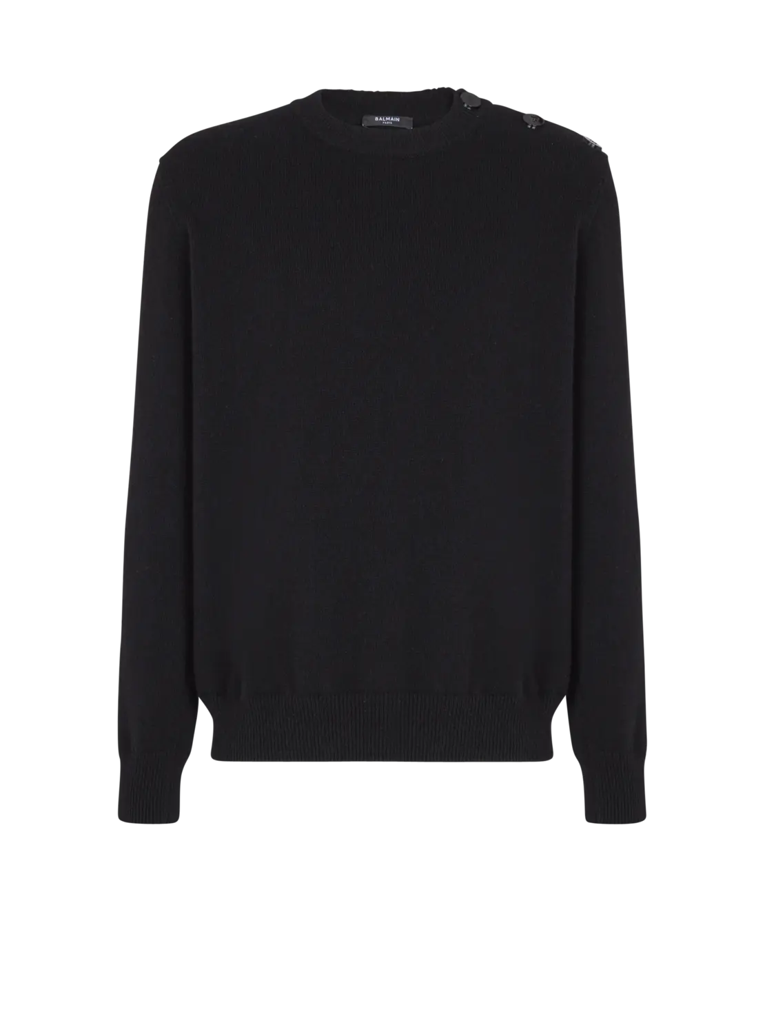 Джемпер из тонкого эко-кашемира Balmain, черный
Джемпер из тонкого эко-кашемира Balmain, черный