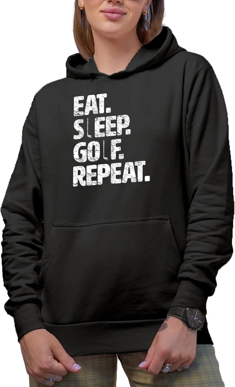 Толстовка с капюшоном Distressed Eat, Sleep, Golf, Repeat Make Your Mark Design
Толстовка с капюшоном Distressed Eat, Sleep, Golf, Repeat Make Your Mark Design