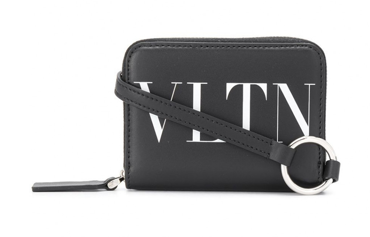 Valentino Женский кожаный кошелек с буквенным принтом, черный
Valentino Женский кожаный кошелек с буквенным принтом, черный