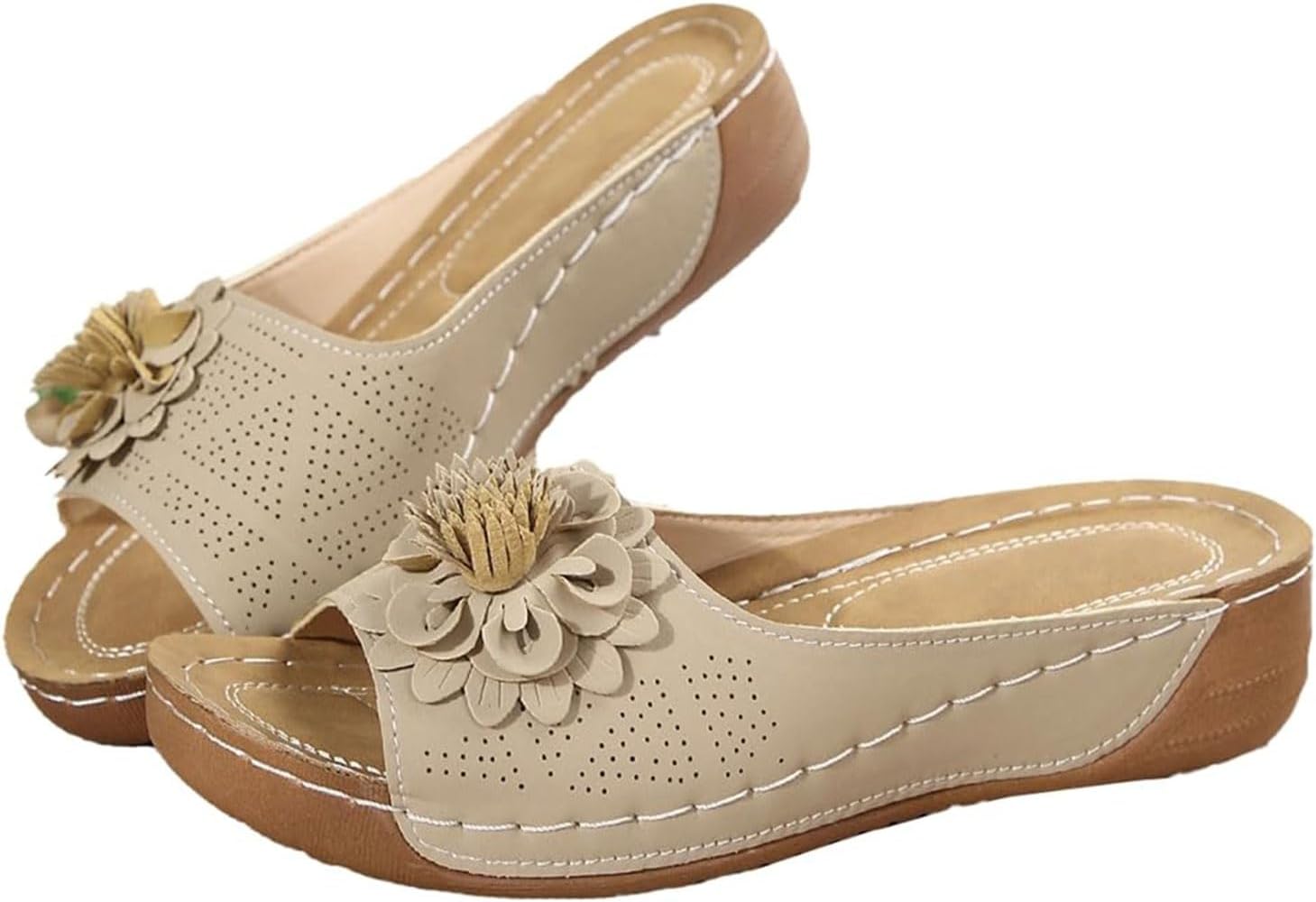 Ортопедические сандалии для женщин с цветами, летние пляжные сандалии, повседневные шлепанцы с открытым носком, элегантные платформенные слайды, удобные кожаные сетчатые сандалии, обувь для путешествий и отпуска Generic, бежевый
Ортопедические сандалии для женщин с цветами, летние пляжные сандалии, повседневные шлепанцы с открытым носком, элегантные платформенные слайды, удобные кожаные сетчатые сандалии, обувь для путешествий и отпуска Generic, бежевый