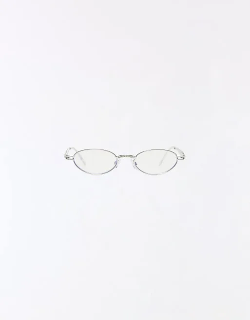 Белые синие очки со светофильтром и стразами Bershka
Белые синие очки со светофильтром и стразами Bershka