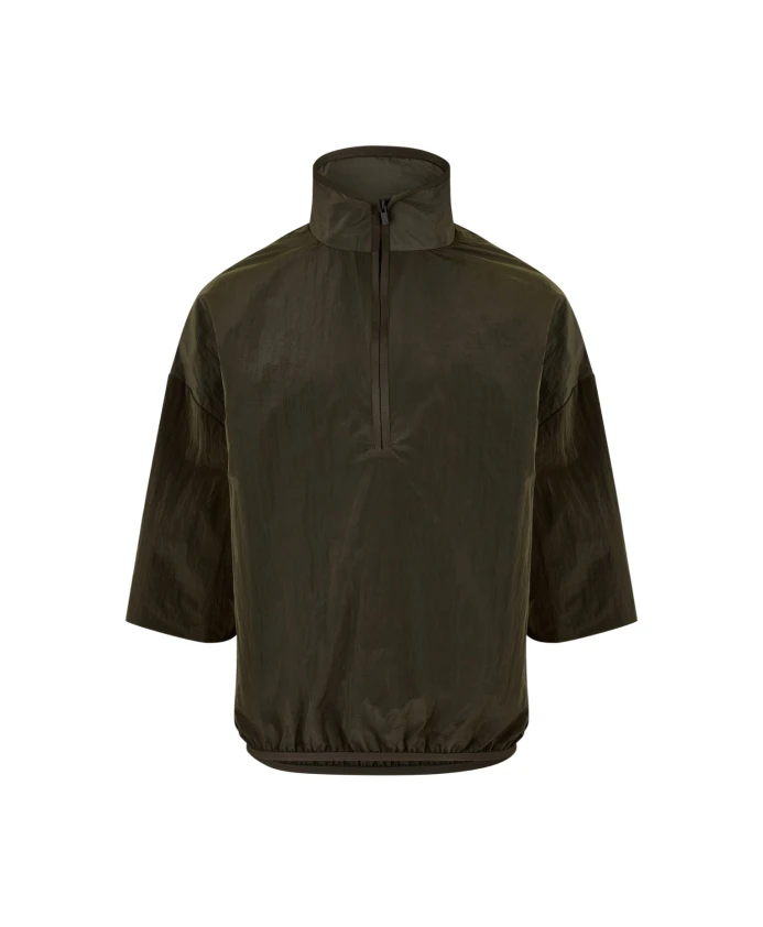 Рубашка с высоким воротником на молнии до середины груди, с логотипом, нанесенным чернилами. Fear Of God, зеленый
Рубашка с высоким воротником на молнии до середины груди, с логотипом, нанесенным чернилами. Fear Of God, зеленый