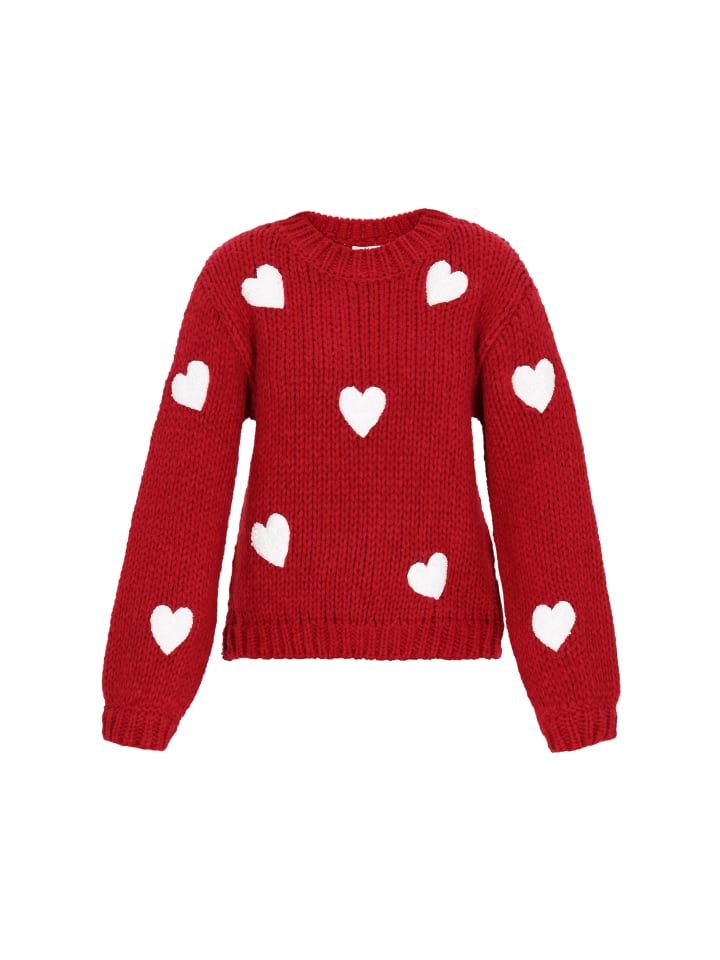 Женский свитер красного и белого цвета myMo
Женский свитер красного и белого цвета myMo