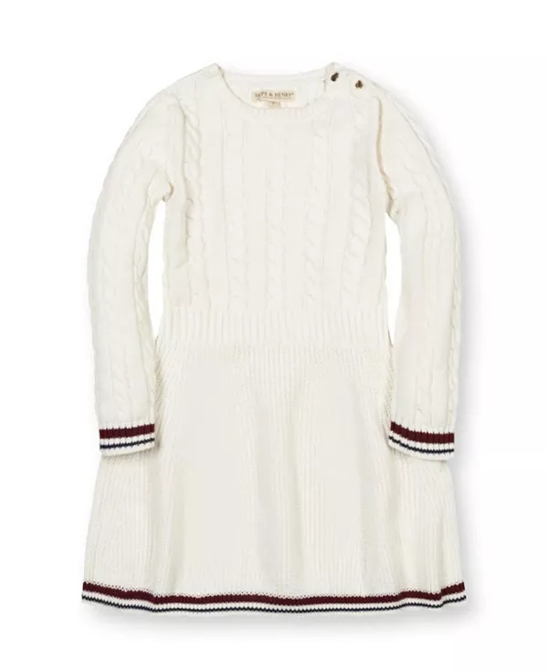Платье-Свитер с длинными рукавами из органического хлопка для девочек, школьницы, с косами - для малышек, детей постарше. Hope & Henry, белый
Платье-Свитер с длинными рукавами из органического хлопка для девочек, школьницы, с косами - для малышек, детей постарше. Hope & Henry, белый