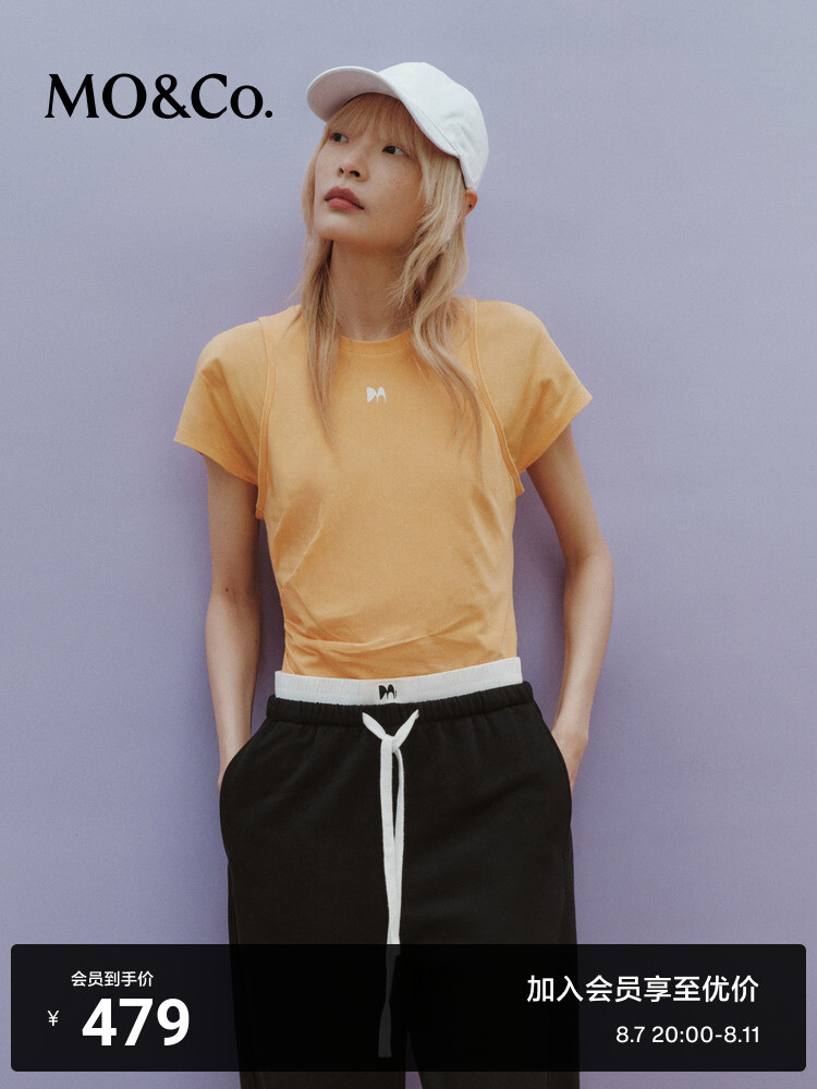 Плиссированная футболка Moco из двух частей, черный
Плиссированная футболка Moco из двух частей, черный