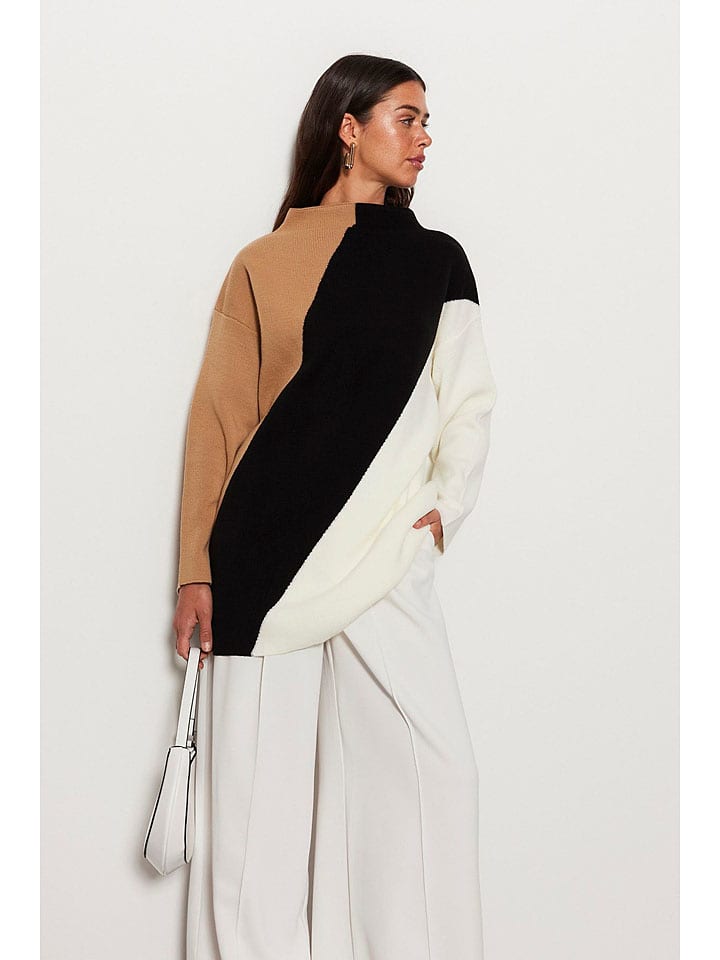 Пуловер trendyol, цвет camel/schwarz/weiß
Пуловер trendyol, цвет camel/schwarz/weiß