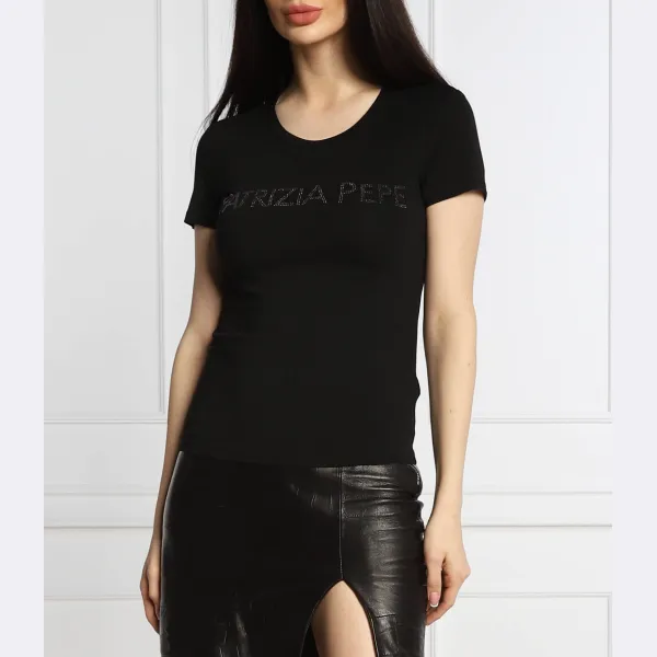 Трикотажная футболка узкого кроя Patrizia Pepe, черный
Трикотажная футболка узкого кроя Patrizia Pepe, черный